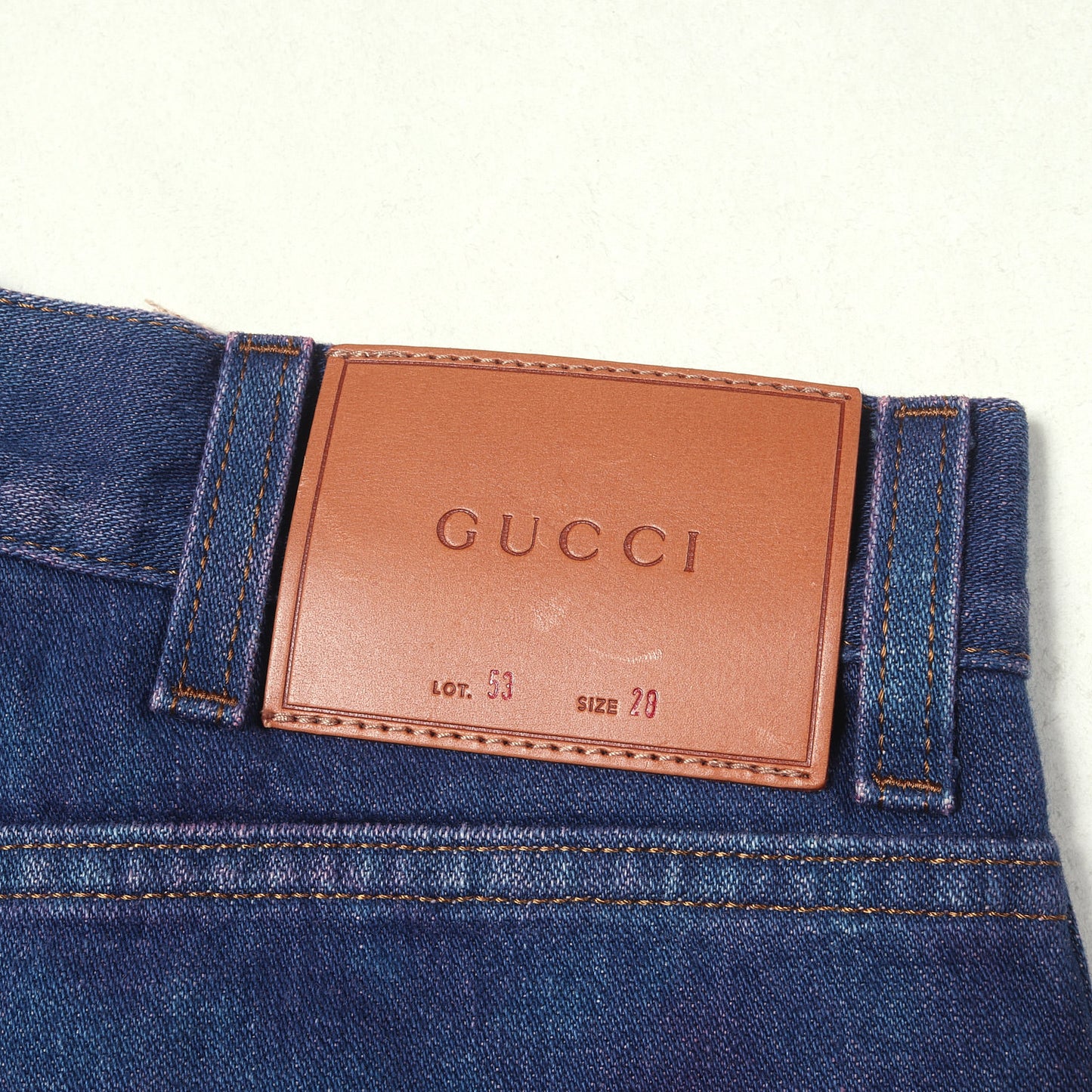 ブリーチ ペイント加工 カットオフ センタープリーツ デニムパンツ