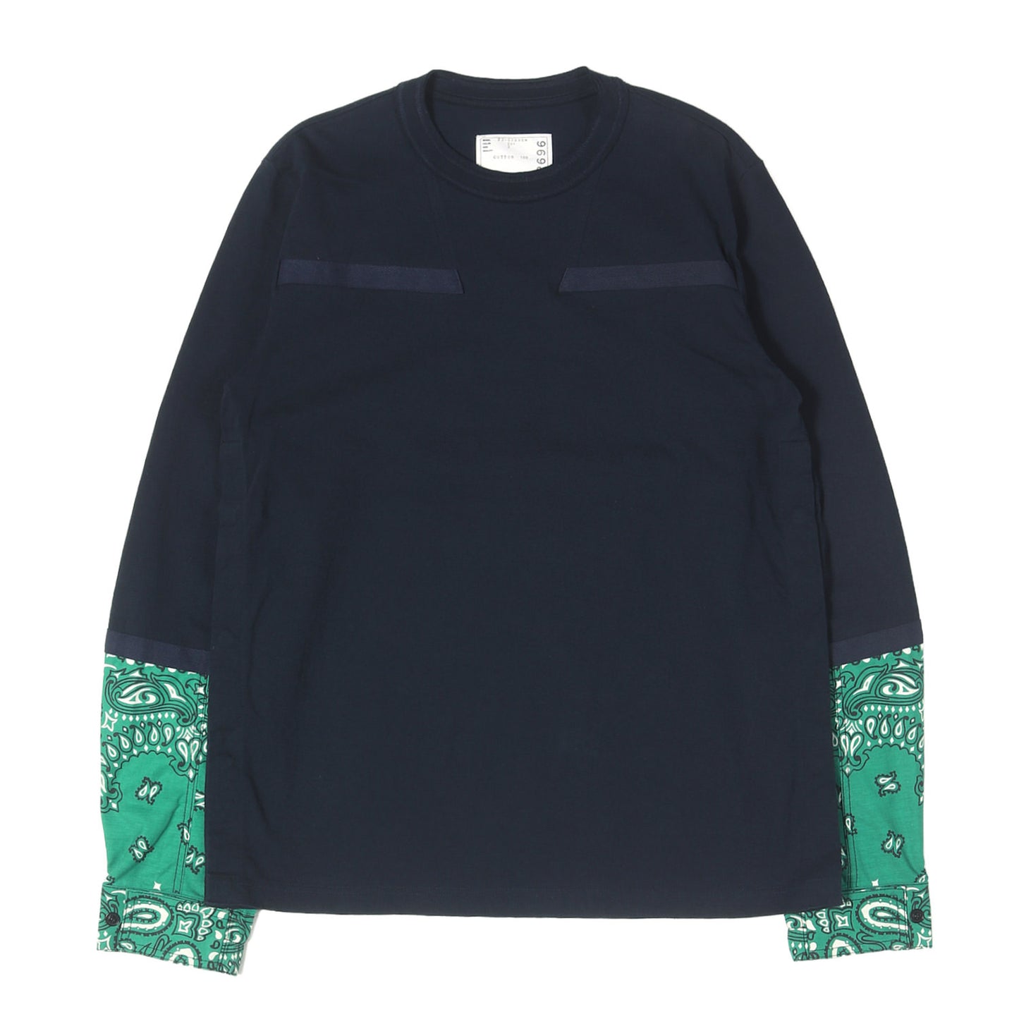 22SS バンダナ切替 ロングスリーブ Tシャツ (Bandana Print L/S T-Shirt)