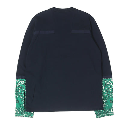 22SS バンダナ切替 ロングスリーブ Tシャツ (Bandana Print L/S T-Shirt)