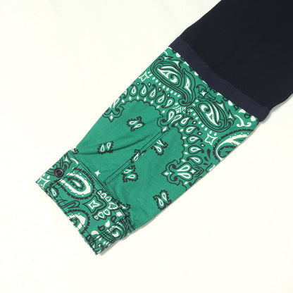 22SS バンダナ切替 ロングスリーブ Tシャツ (Bandana Print L/S T-Shirt)