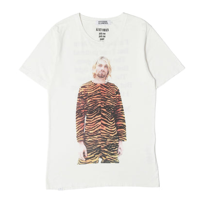 00s × NIRVANA CURT COBAIN フォトグラフィック ロゴ Tシャツ