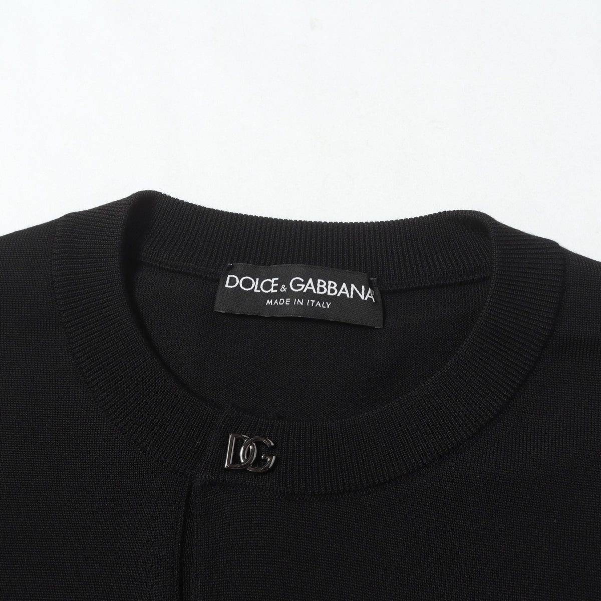 21AW ロゴ ハイゲージ ストレッチニット セーター (DG Logo Wool Sweater)