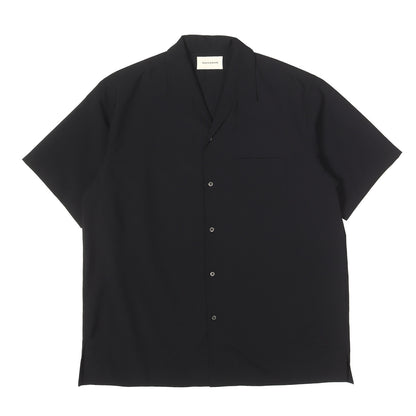 25SS イタリアン オープンカラー 半袖シャツ (ORGANIC WOOL 2/80 TROPICAL ITALIAN OPEN COLLAR S/S SHIRT)