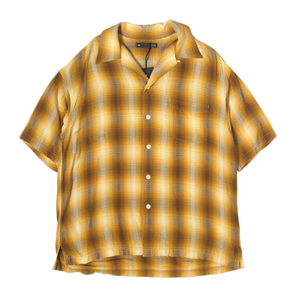 26SS ドビー チェック レーヨン オープンカラー 半袖 シャツ (Rayon Dobby Plaid S.S Open Collar SH)