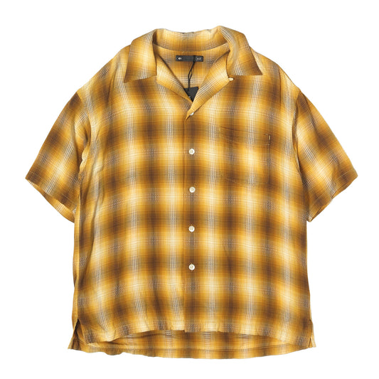 26SS ドビー チェック レーヨン オープンカラー 半袖 シャツ (Rayon Dobby Plaid S.S Open Collar SH)