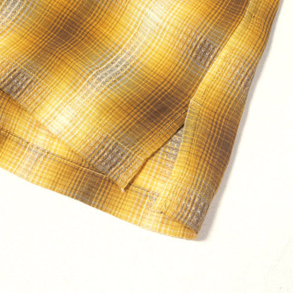 26SS ドビー チェック レーヨン オープンカラー 半袖 シャツ (Rayon Dobby Plaid S.S Open Collar SH)