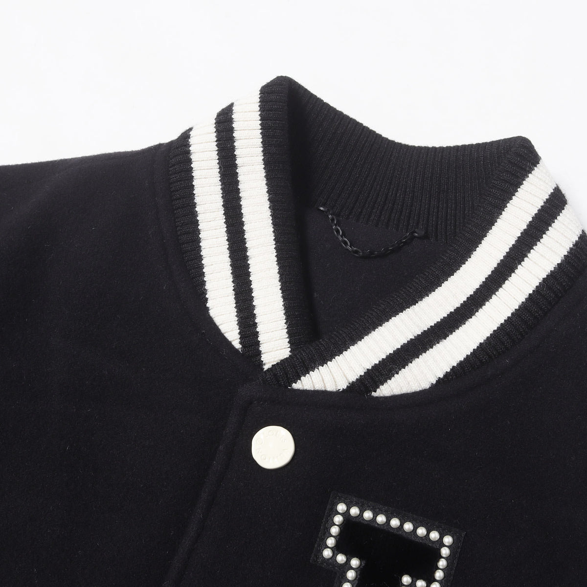 24SS エンブロイダード カーフスキン バーシティジャケット