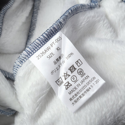 25AW デニムプリント フリースパンツ (FLEECE DENIM PRINT WIDE PANTS)