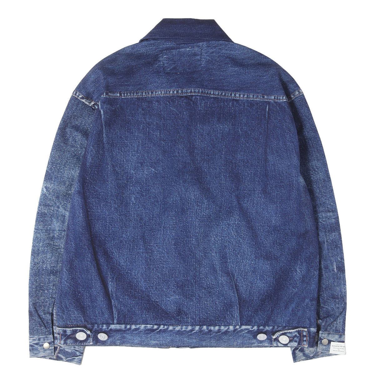 24AW 転写プリント ダブルジップ ジャージー ジャケット (2nd Type Denim Print Jacket)