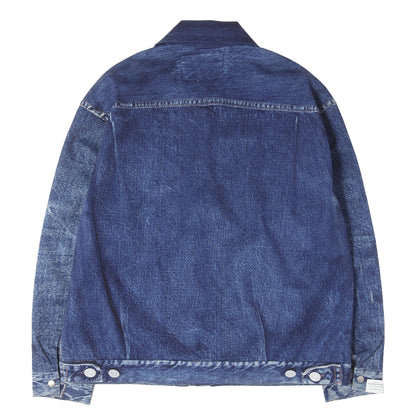 24AW 転写プリント ダブルジップ ジャージー ジャケット (2nd Type Denim Print Jacket)