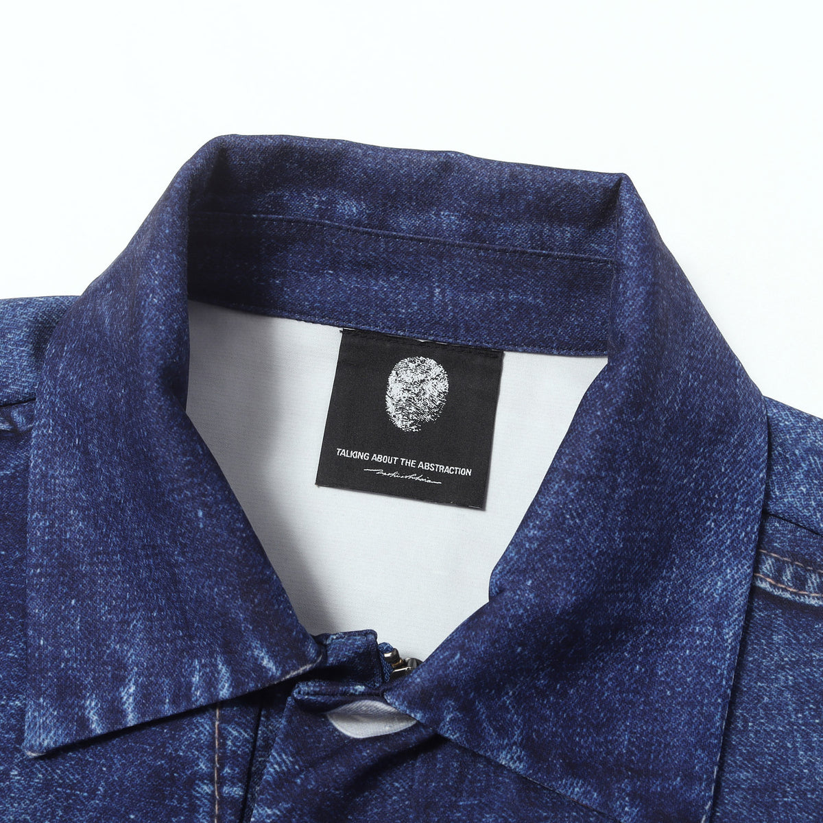 24AW 転写プリント ダブルジップ ジャージー ジャケット (2nd Type Denim Print Jacket)