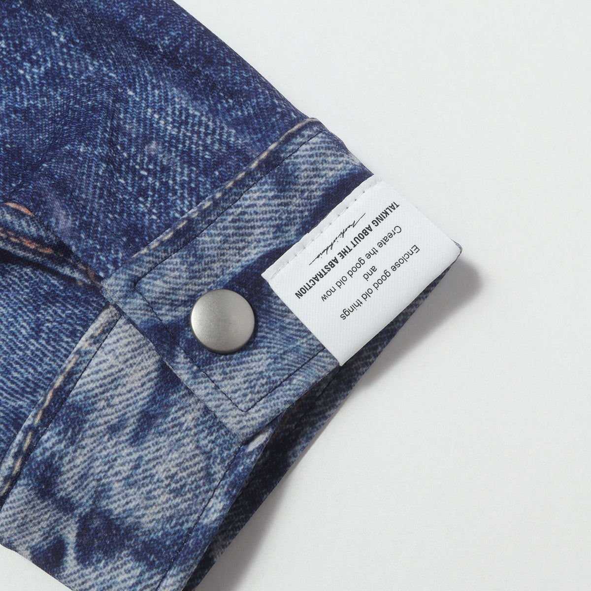 24AW 転写プリント ダブルジップ ジャージー ジャケット (2nd Type Denim Print Jacket)