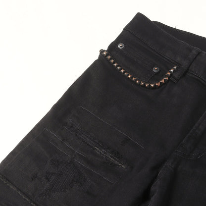 SPBR加工 ISKO ストレッチデニム スキニー スリムパンツ