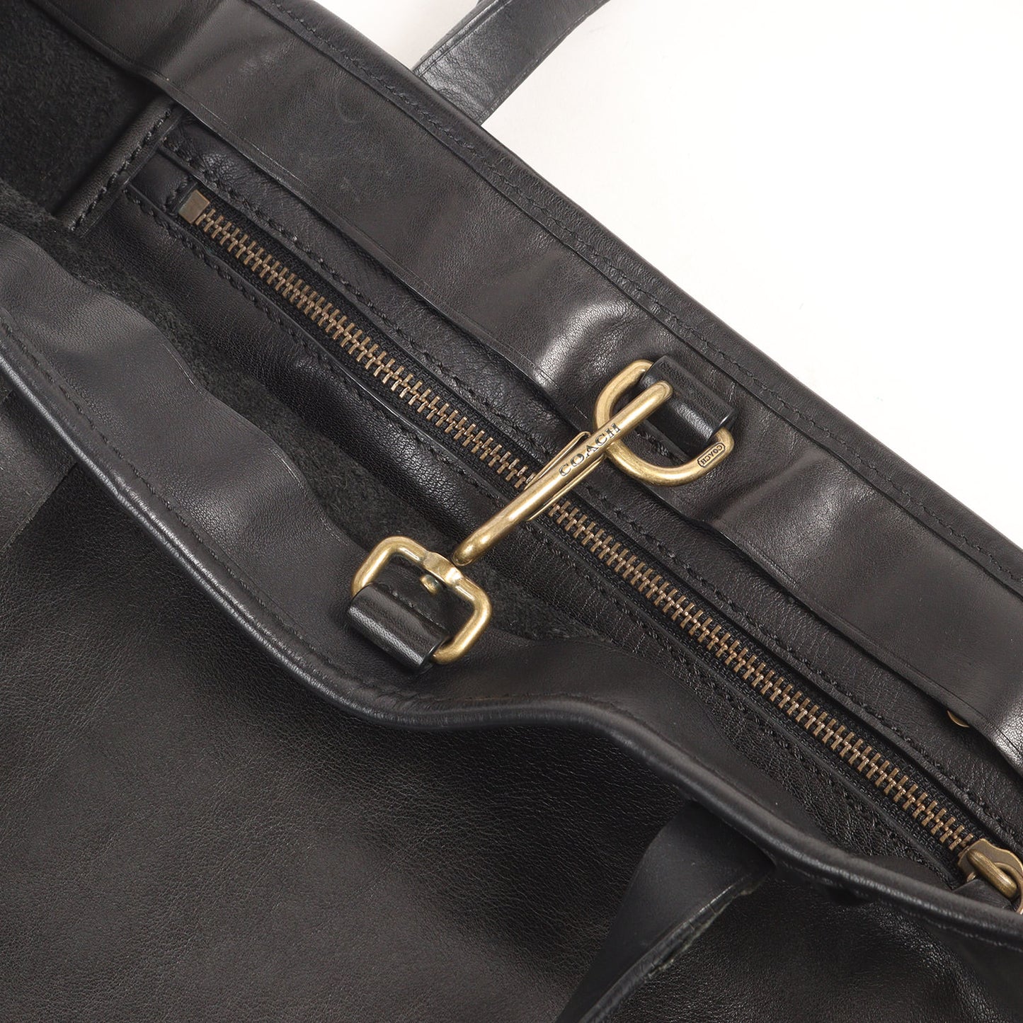 カーフレザー ショルダー トートバッグ (Bleeker Leather Small Hold All)