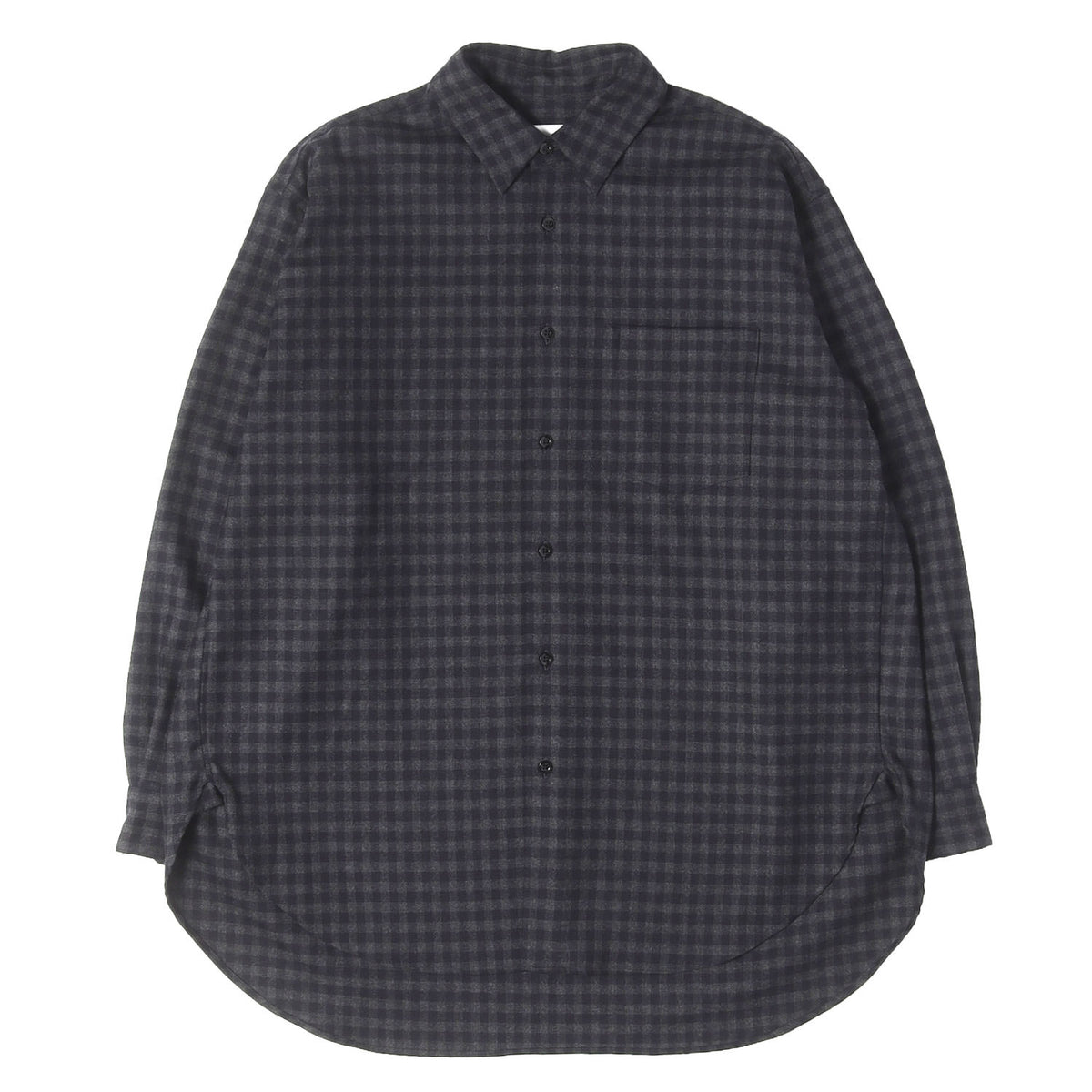 チェック ストレッチ ウール シャツ (WOOL CHECK SHIRT)