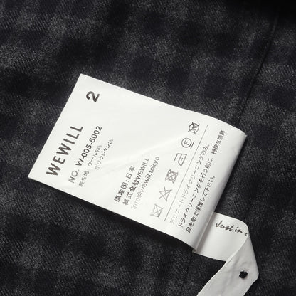 チェック ストレッチ ウール シャツ (WOOL CHECK SHIRT)