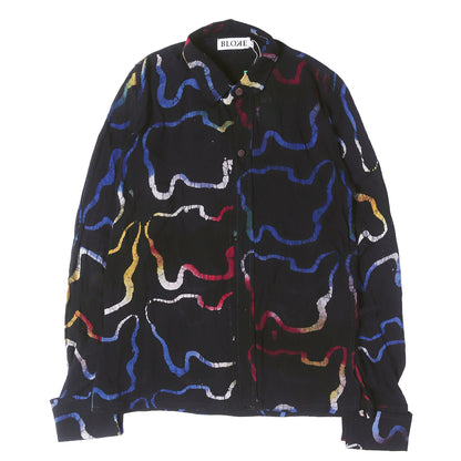 ハンドダイ ジオメトリック 2B シャツ (HAND DYED SHIRT)