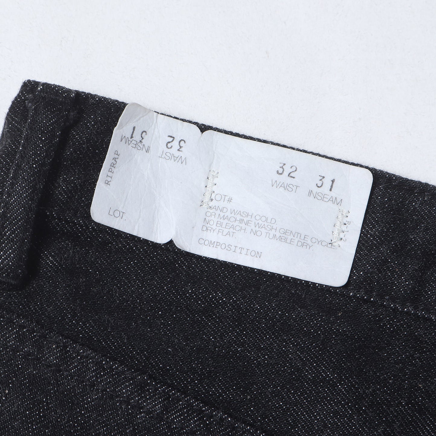 20AW センターシーム デニムパンツ (TWISTED CREASE JEANS SLIM-FIT)