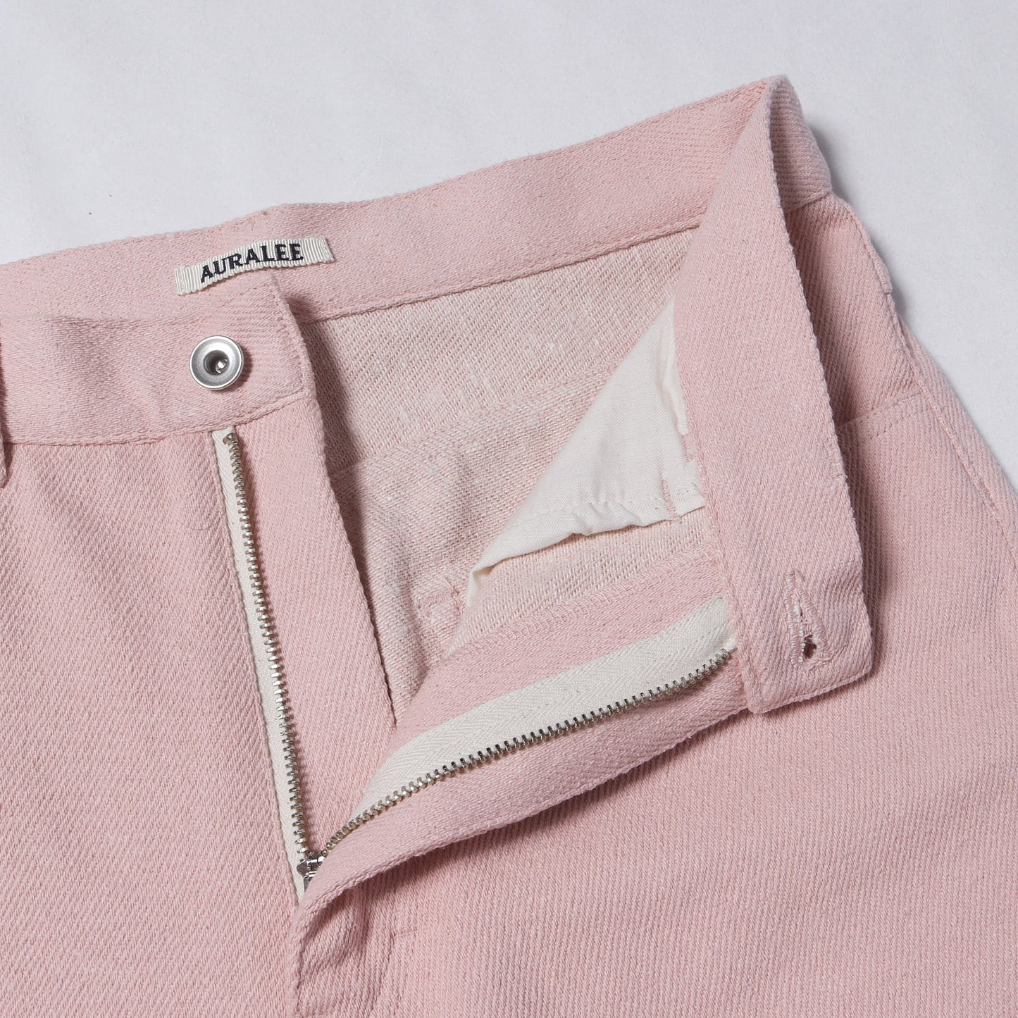 26SS シルクネップ カラーデニム パンツ (SILK NEP DENIM 5P WIDE PANTS)