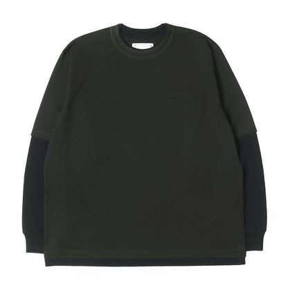 25SS ツートーン バイカラー 長袖 Tシャツ (two-tone T-shirt)