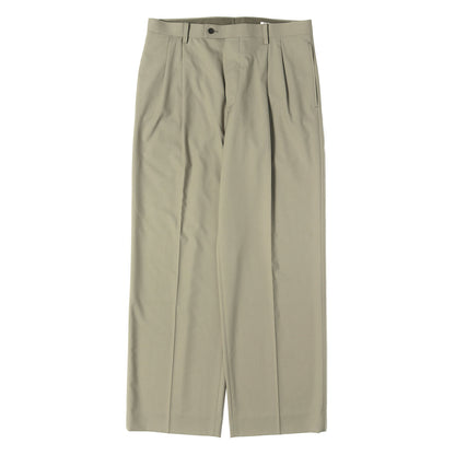 26SS ツータック トラウザー スラックス パンツ (ULTRA FINE TROPICAL WOOL TWO-TUCK SLACKS)