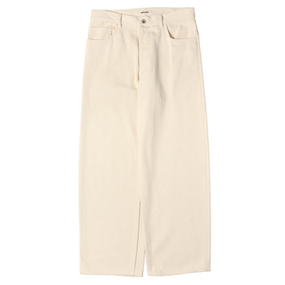26SS シルクネップ カラーデニム パンツ (SILK NEP DENIM 5P WIDE PANTS)