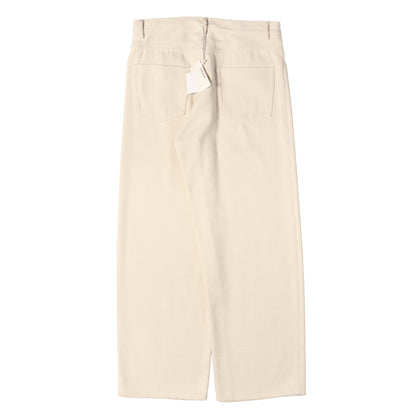26SS シルクネップ カラーデニム パンツ (SILK NEP DENIM 5P WIDE PANTS)