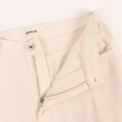 26SS シルクネップ カラーデニム パンツ (SILK NEP DENIM 5P WIDE PANTS)