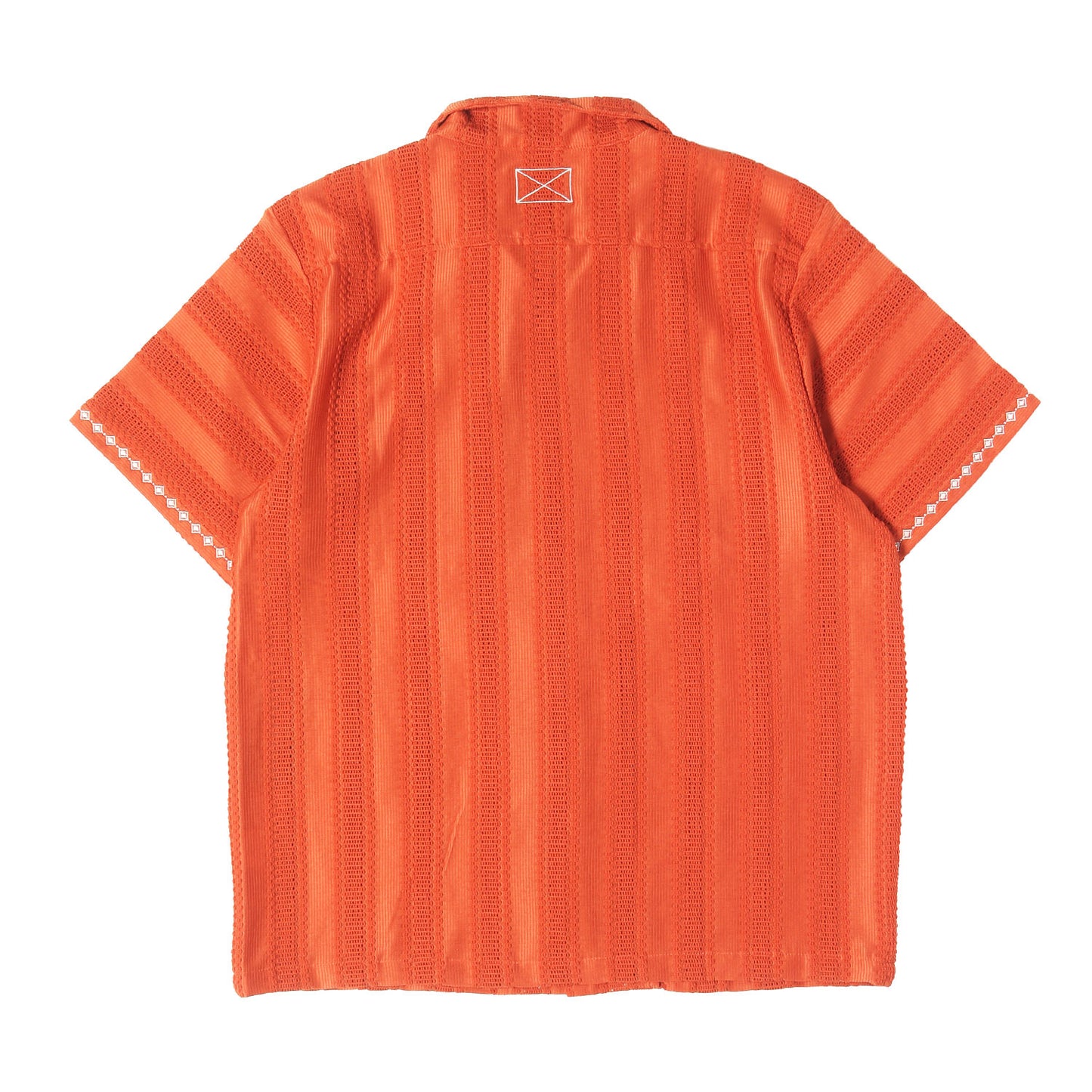 24SS ストライプレース 半袖 シャツ (stripe lace s/s shirts)