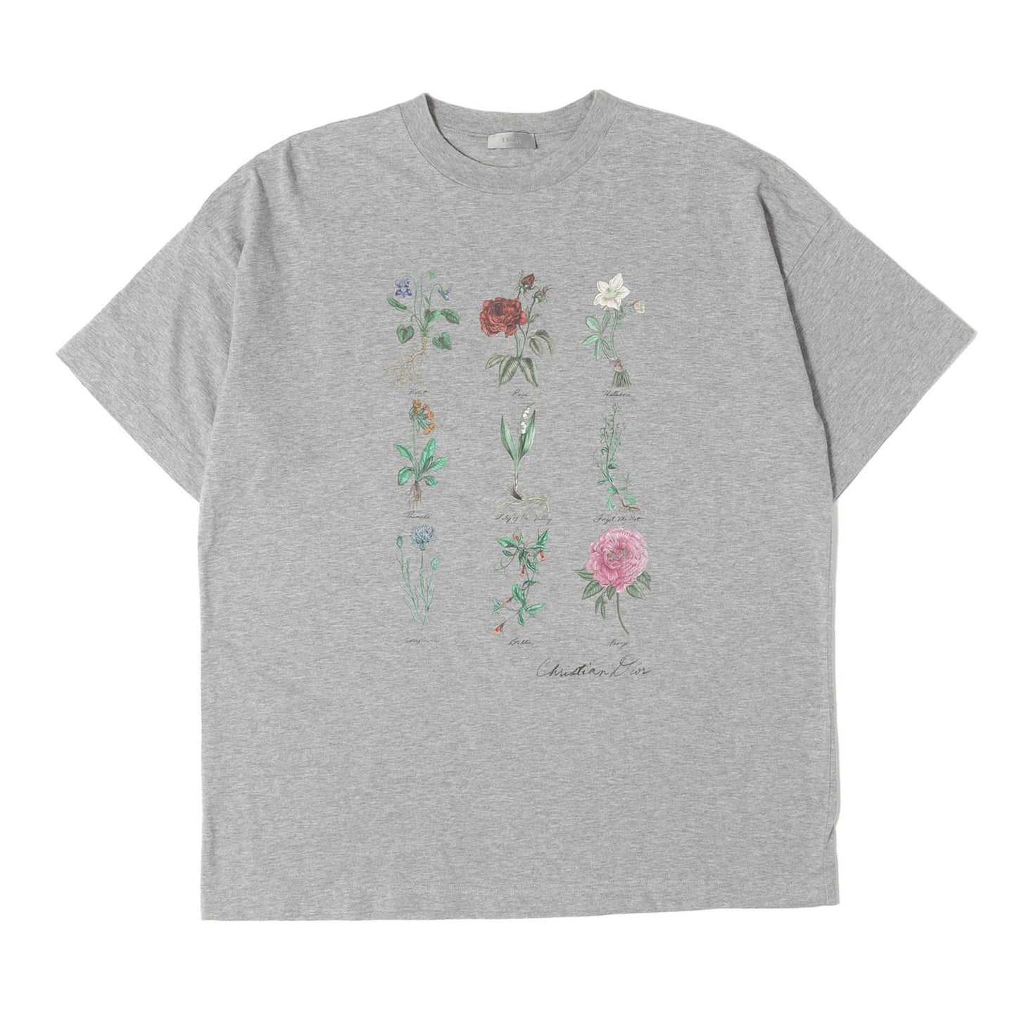 24SS フラワープリント コットンスラブ Tシャツ (Floral Print Cotton Slub T-Shirt)
