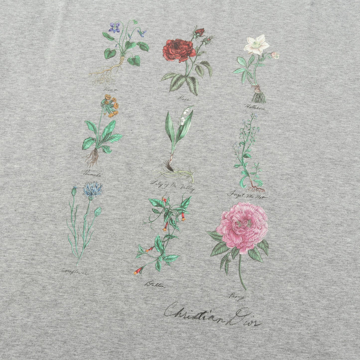 24SS フラワープリント コットンスラブ Tシャツ (Floral Print Cotton Slub T-Shirt)