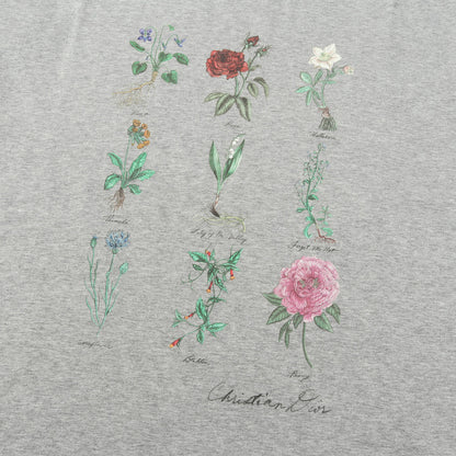 24SS フラワープリント コットンスラブ Tシャツ (Floral Print Cotton Slub T-Shirt)