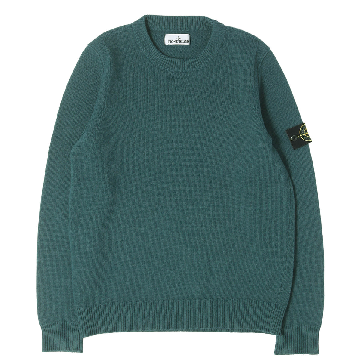 23AW コンパスパッチ ニット セーター (Crewneck sweater with stitch details)
