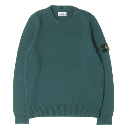 23AW コンパスパッチ ニット セーター (Crewneck sweater with stitch details)