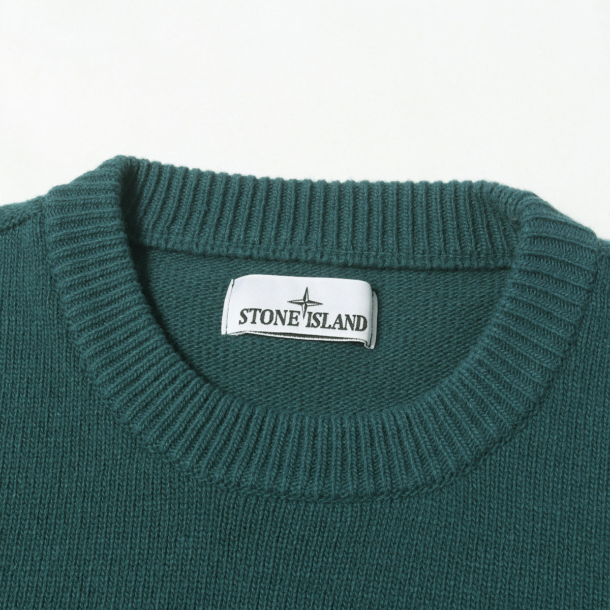 23AW コンパスパッチ ニット セーター (Crewneck sweater with stitch details)