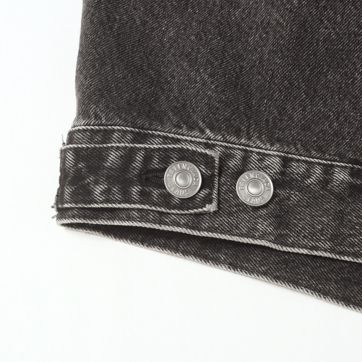 23SS バックラインストーンロゴ デニムジャケット (RHINESTONE LOGO OVERSIZED DENIM JACKET)