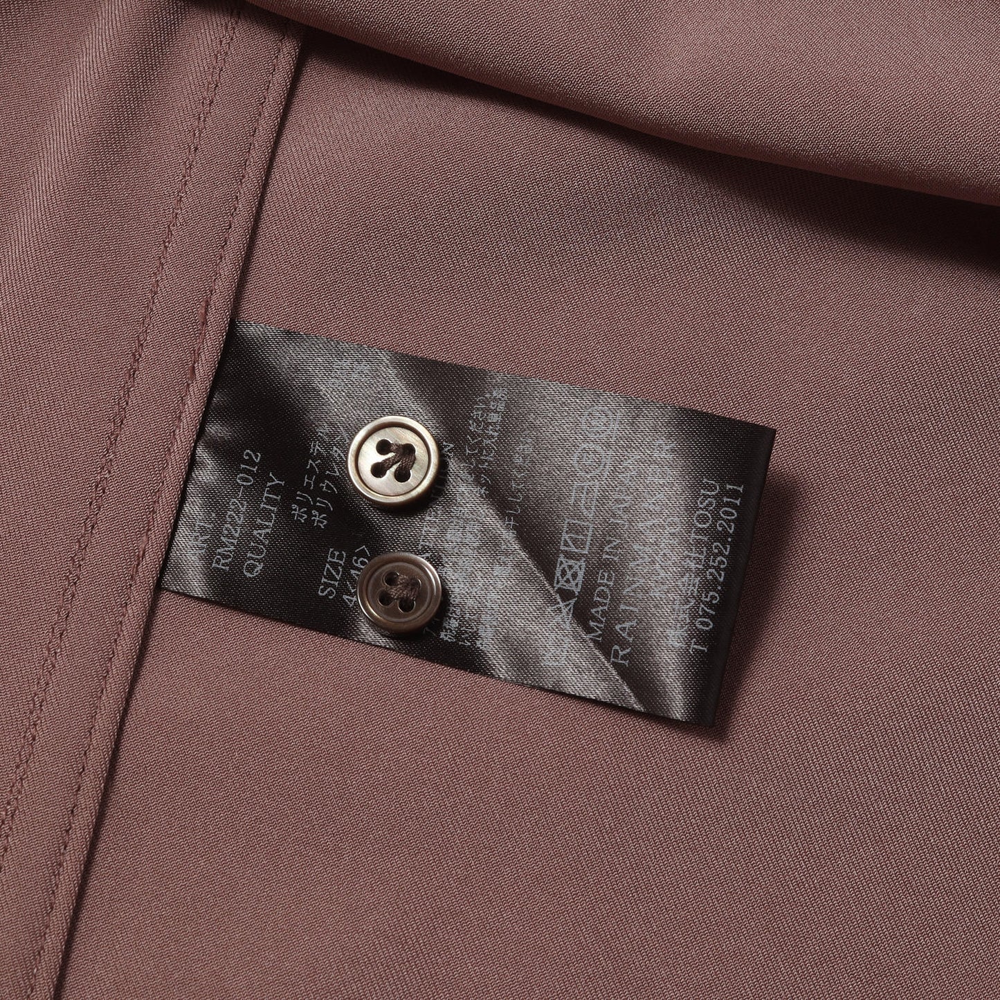 22AW ハイネック スタンドカラー シャツ (HIGH-NECK COLLAR SHIRT)