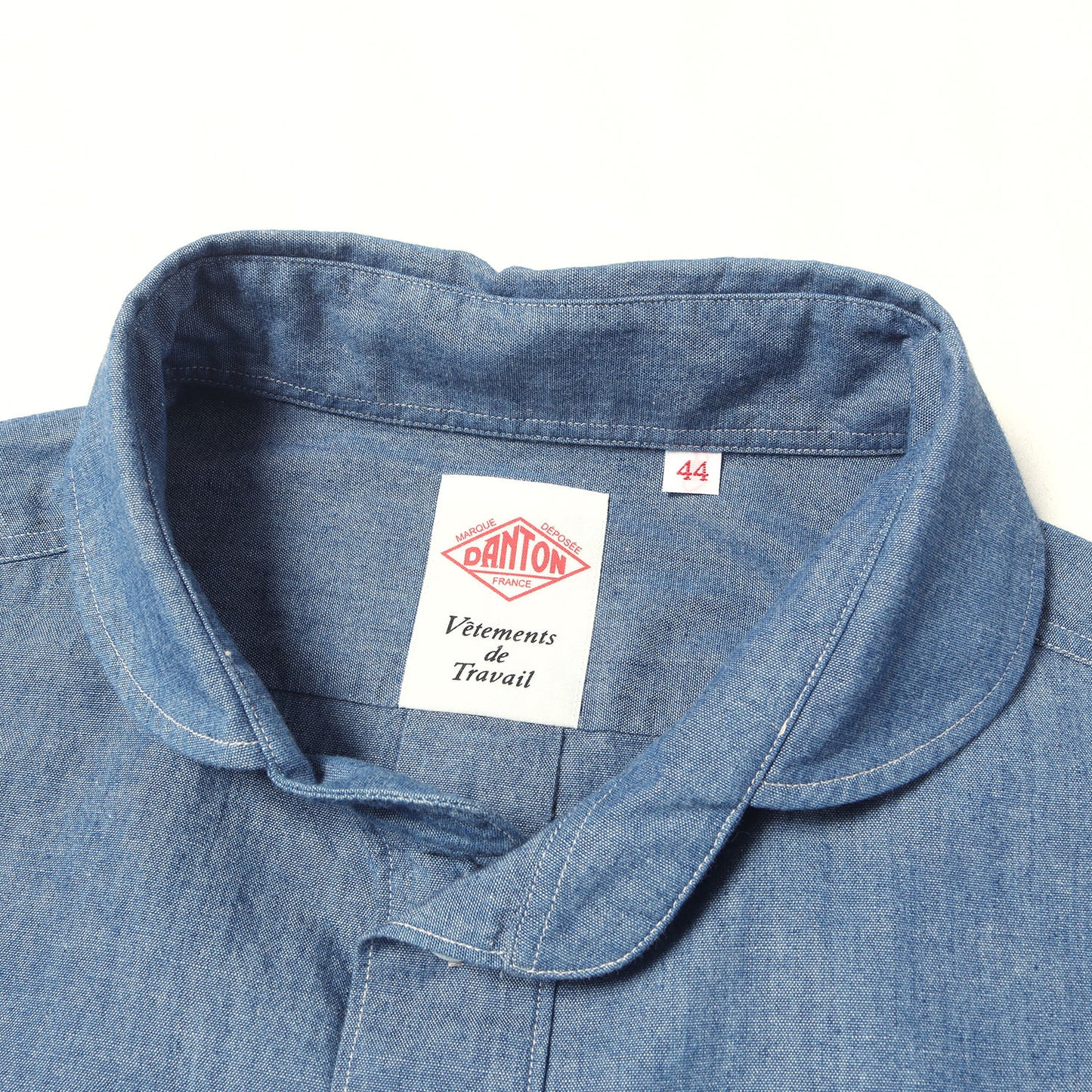 21SS 丸えり シャンブレー プルオーバー 半袖 シャツ (ROUND COLLAR P.O SHIRT S/S) / MADE IN JAPAN