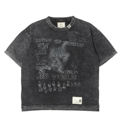 24AW ダメージ加工 キャット Tシャツ (Distressed Cat Print T-shirt)
