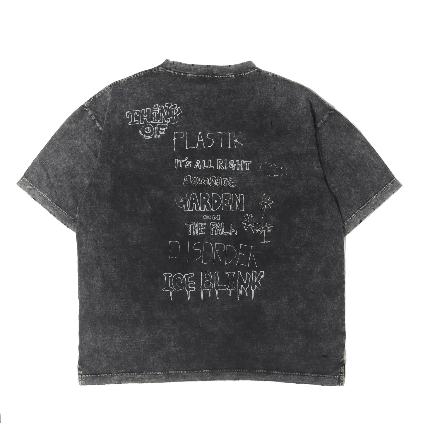 24AW ダメージ加工 キャット Tシャツ (Distressed Cat Print T-shirt)