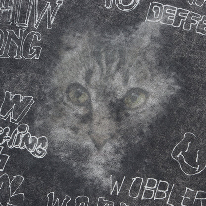 24AW ダメージ加工 キャット Tシャツ (Distressed Cat Print T-shirt)