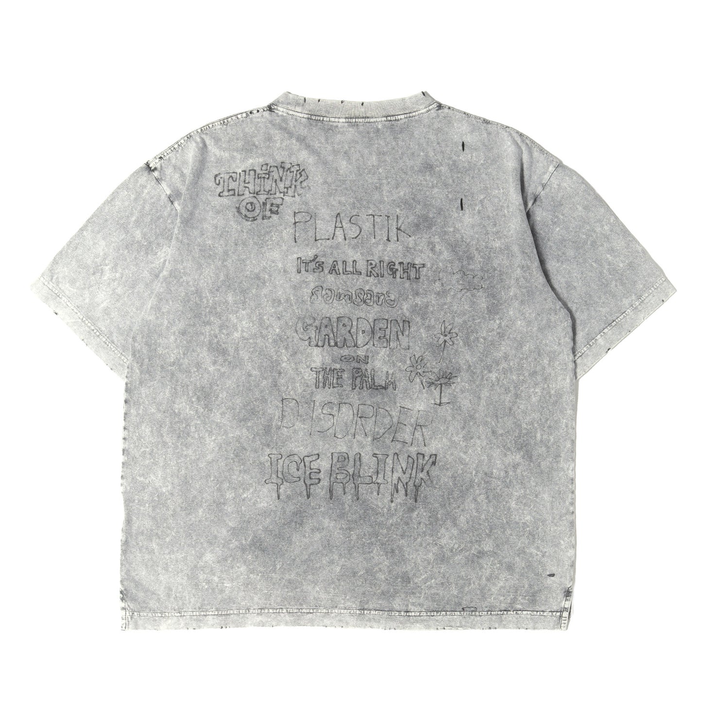24AW ダメージ加工 キャット Tシャツ (Distressed Cat Print T-shirt)
