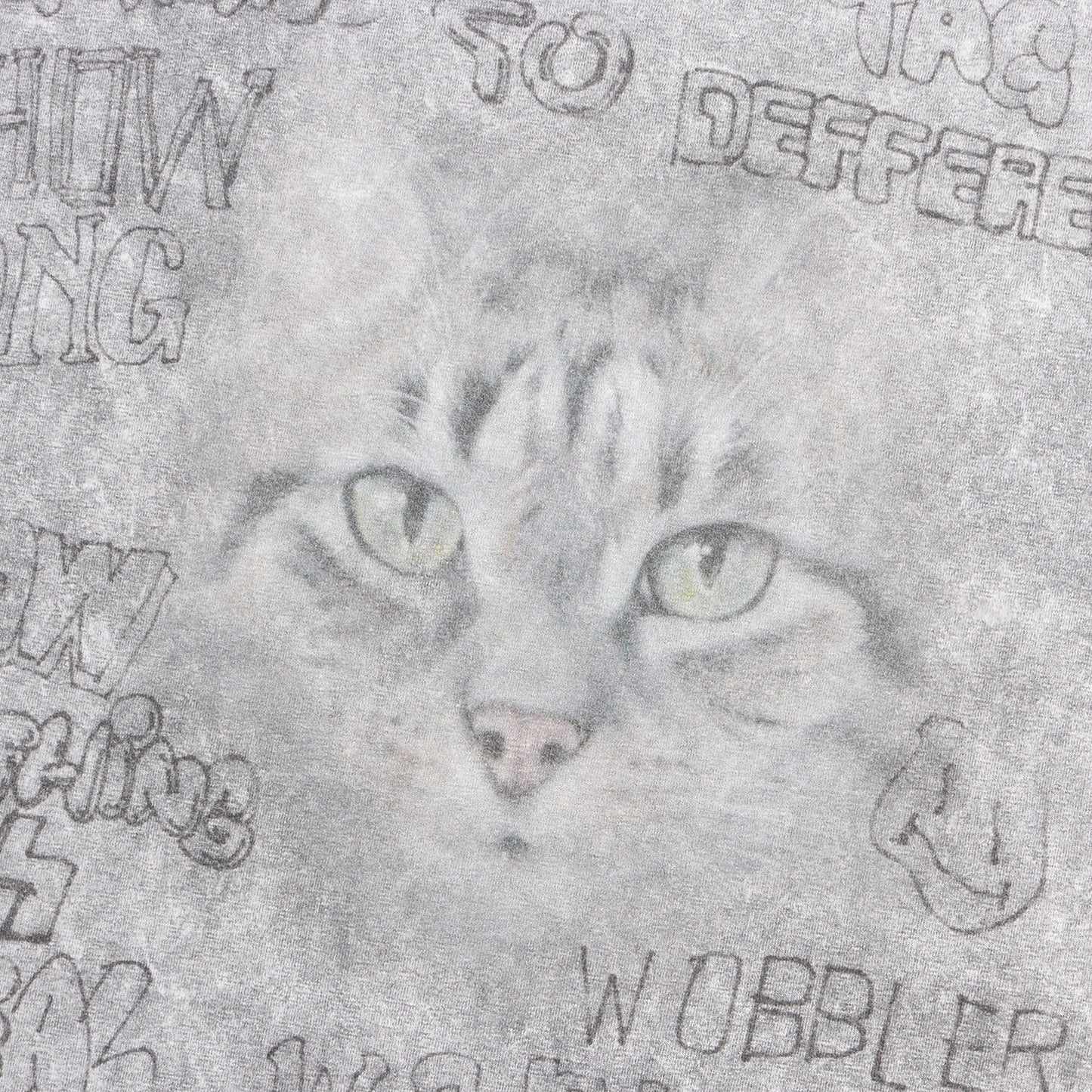24AW ダメージ加工 キャット Tシャツ (Distressed Cat Print T-shirt)