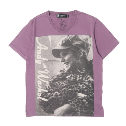 × ANDY WARHOL フォトグラフィックロゴ Vネック Tシャツ