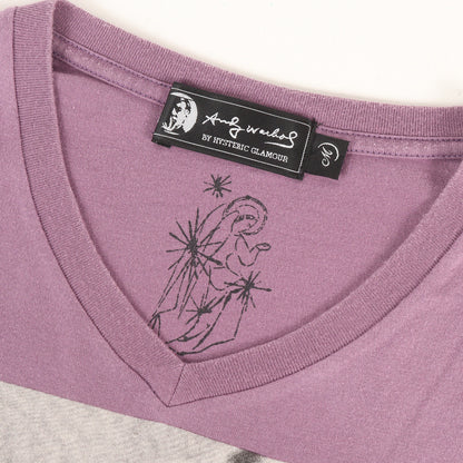 × ANDY WARHOL フォトグラフィックロゴ Vネック Tシャツ