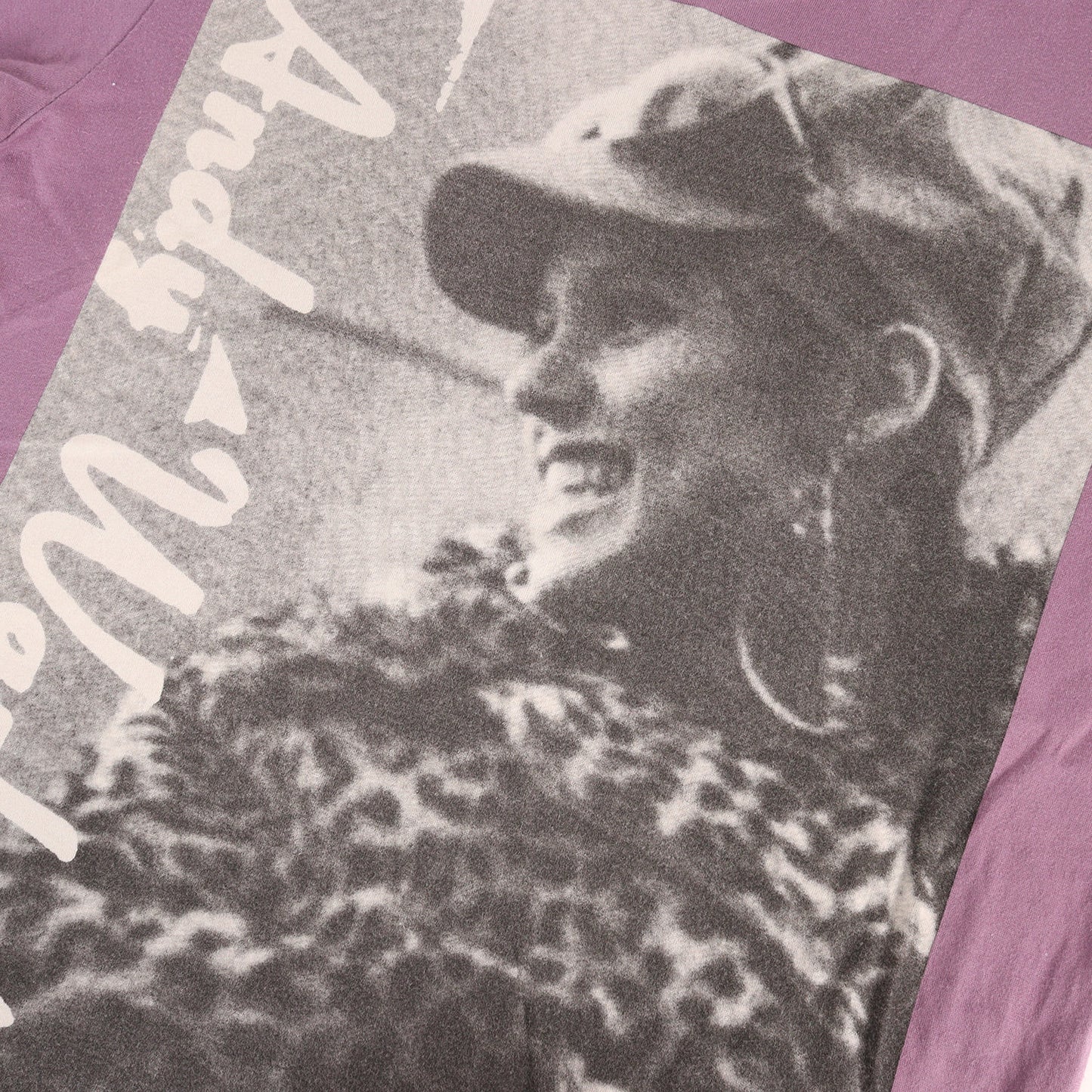 × ANDY WARHOL フォトグラフィックロゴ Vネック Tシャツ