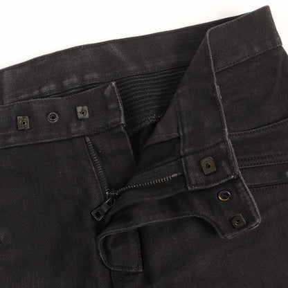 バイカー ブラックデニム パンツ (Biker Rigid Denim Pants)