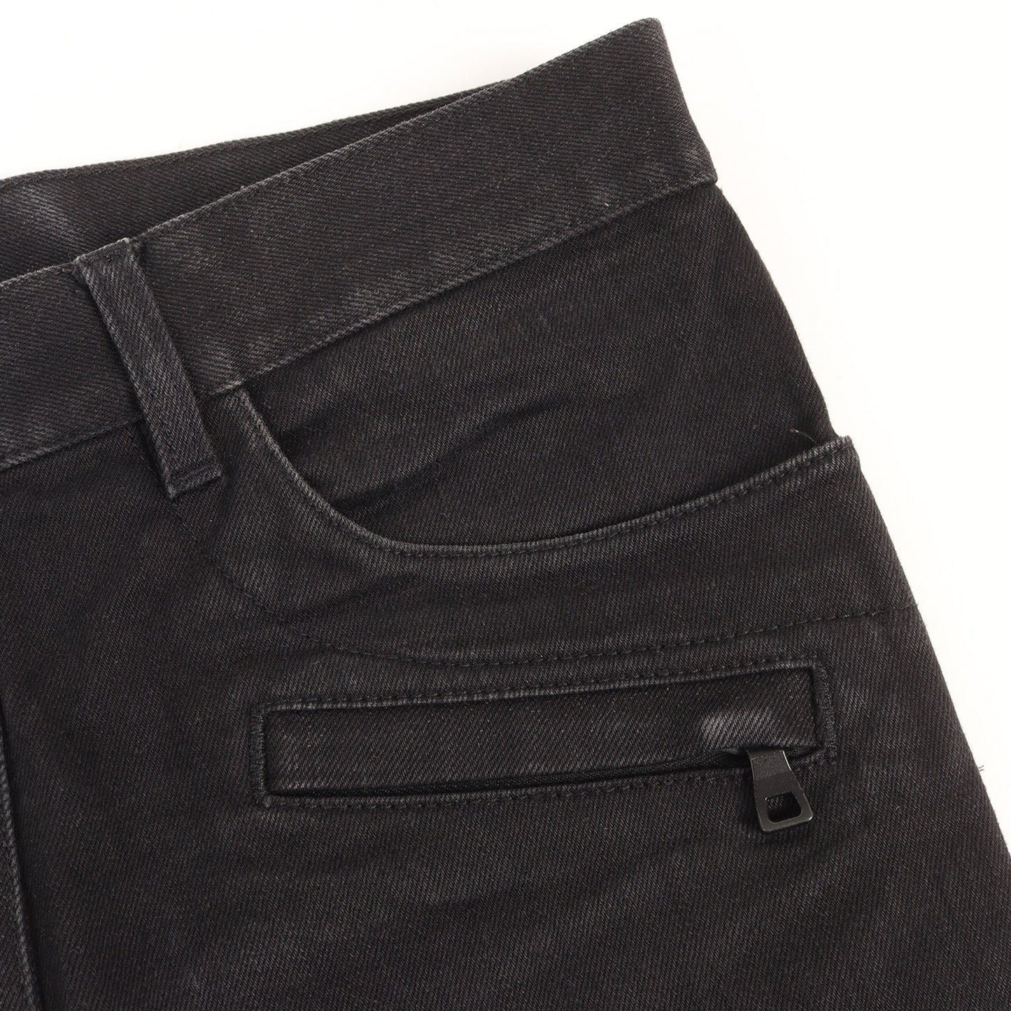 バイカー ブラックデニム パンツ (Biker Rigid Denim Pants)