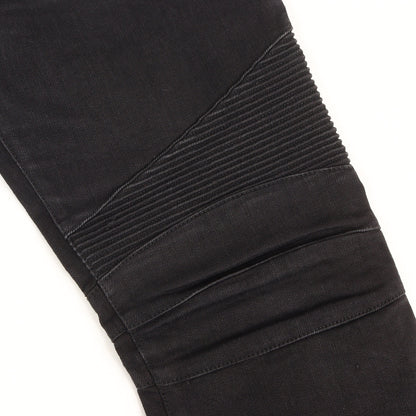バイカー ブラックデニム パンツ (Biker Rigid Denim Pants)