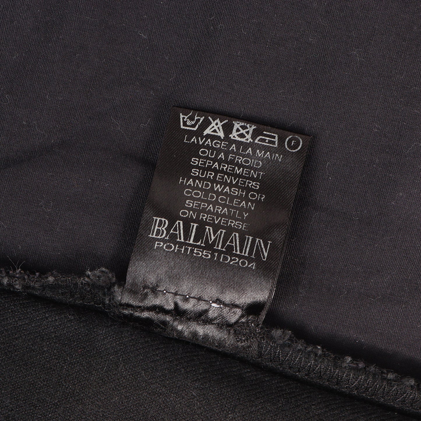 バイカー ブラックデニム パンツ (Biker Rigid Denim Pants)